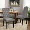 Set of 2 Tufted Upholstered Dining Chair with Curved Backrest